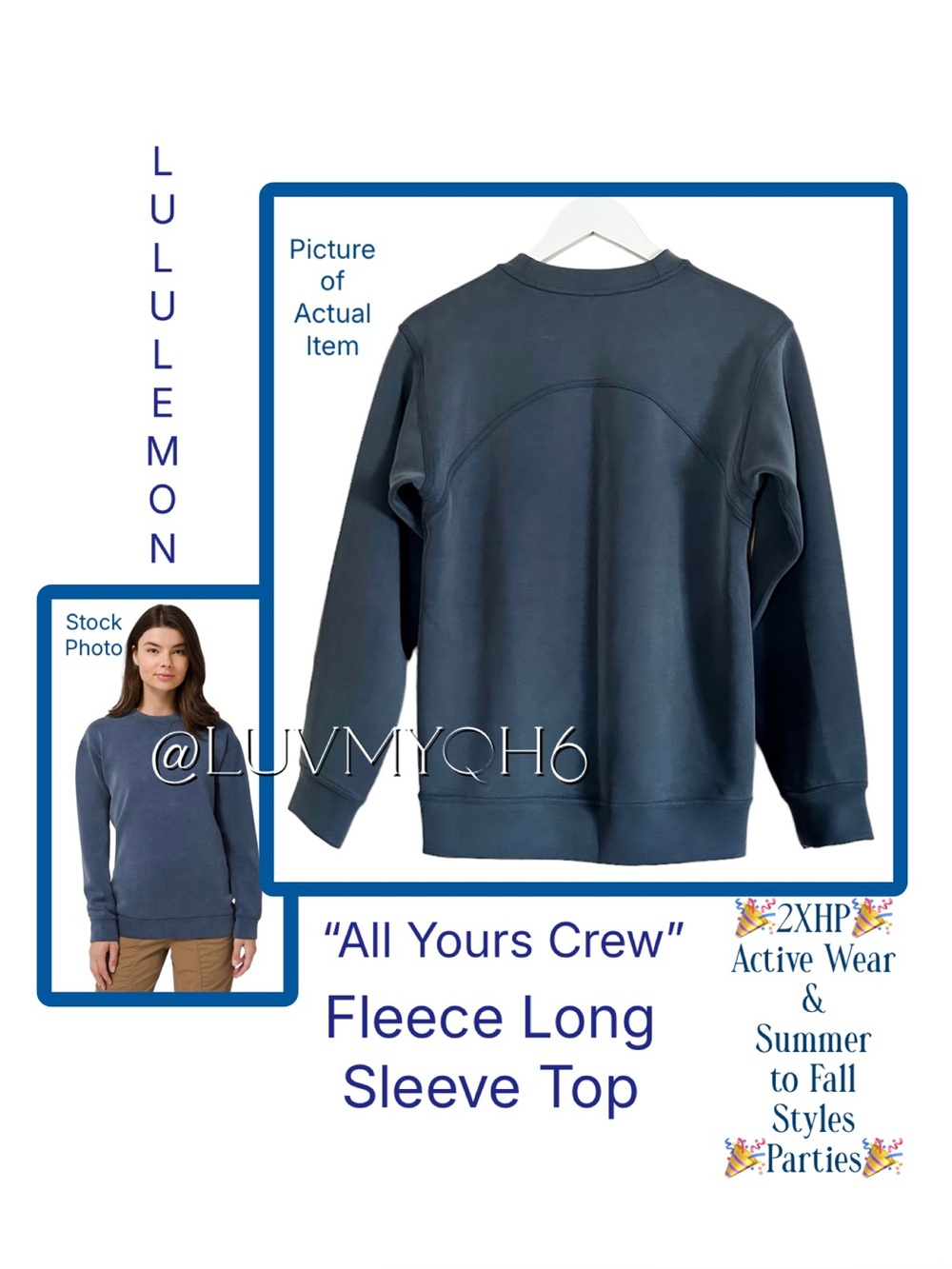 Lululemon “All Yours Crew” Top🎉2XHP🎉